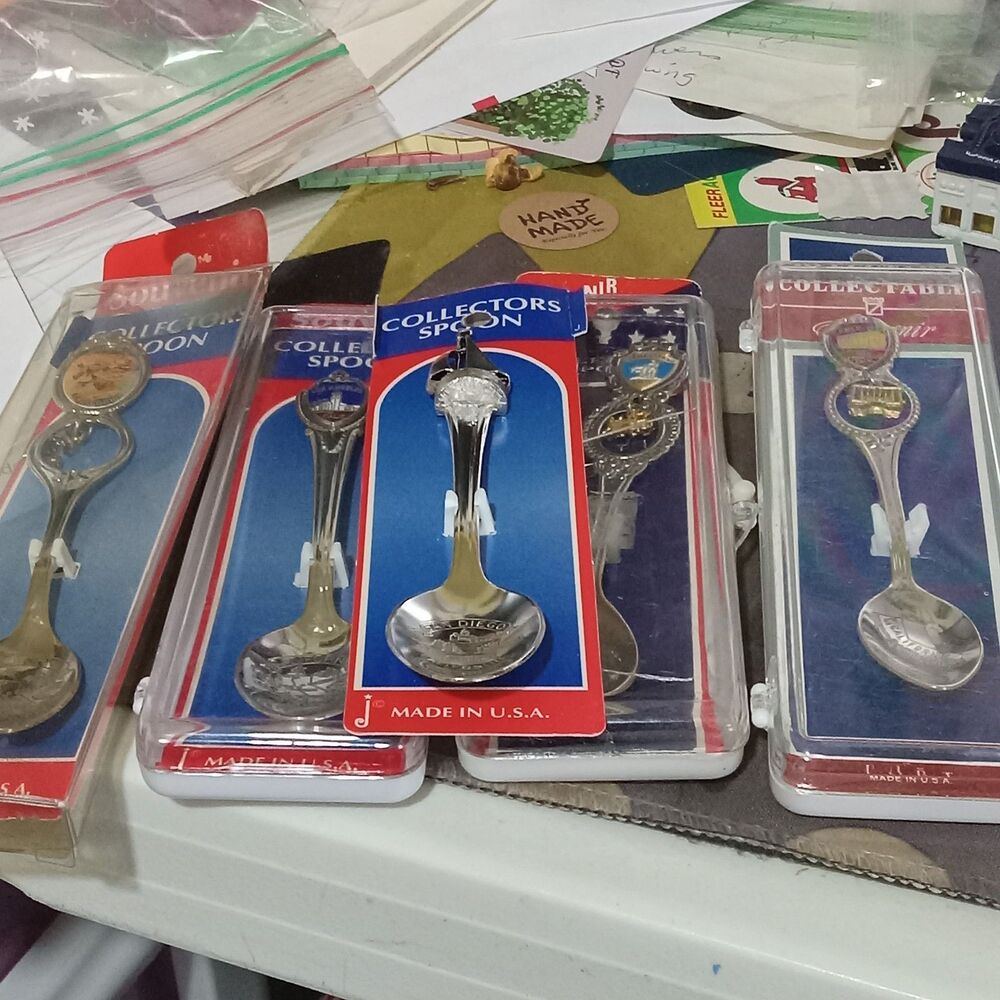 Souvenir CALIFORNIA 5 SPOONS Los Angeles San Francisco San Diego
